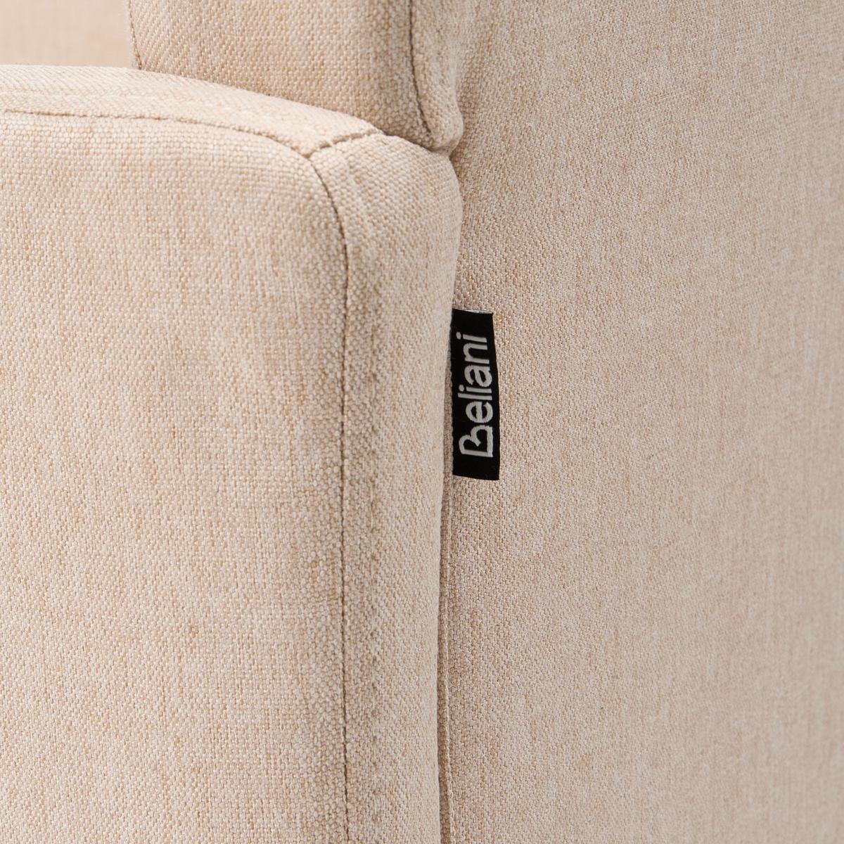 ESSZIMMERSTUHL Polsterbezug Beige Rockefeller - Beige, Holz/Textil (58/89/60cm) - Beliani