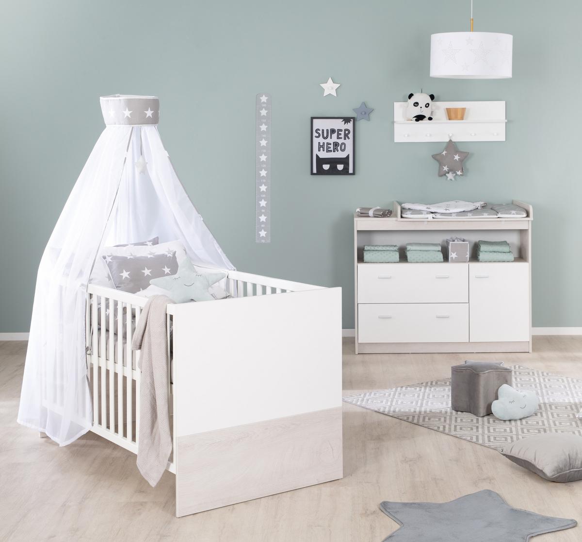 BABYZIMMER-SET Julia 2-teilig - Multicolor, Holzwerkstoff (78/80/142cm) - Roba