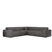 ECKSOFA Celes Premium In Artico - Grau, Holzwerkstoff/Textil (246/246cm) - Fun Möbel