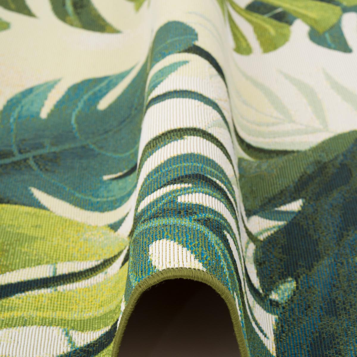 IN- & OUTDOOR TEPPICH MALIBU - Dunkelgrün, Textil (80/165cm) - Pergamon