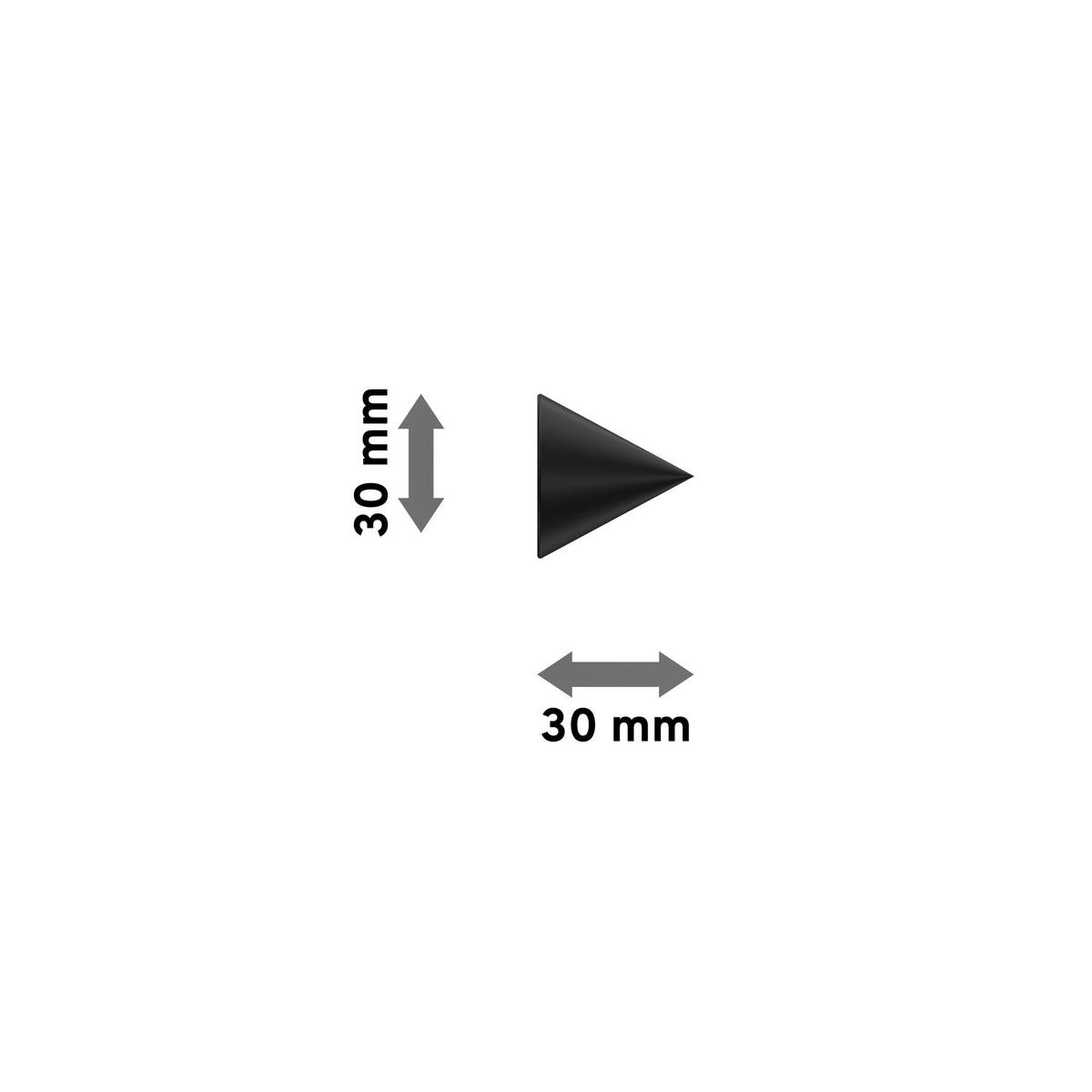 ENDSTÜCKE FÜR GARDINENSTANGEN / TELESKOPSTANGEN Cone 16/13 mm Ø Schwarz, Packung 2 Stück - Schwarz, Kunststoff (3/3/3cm) - INTERDECO