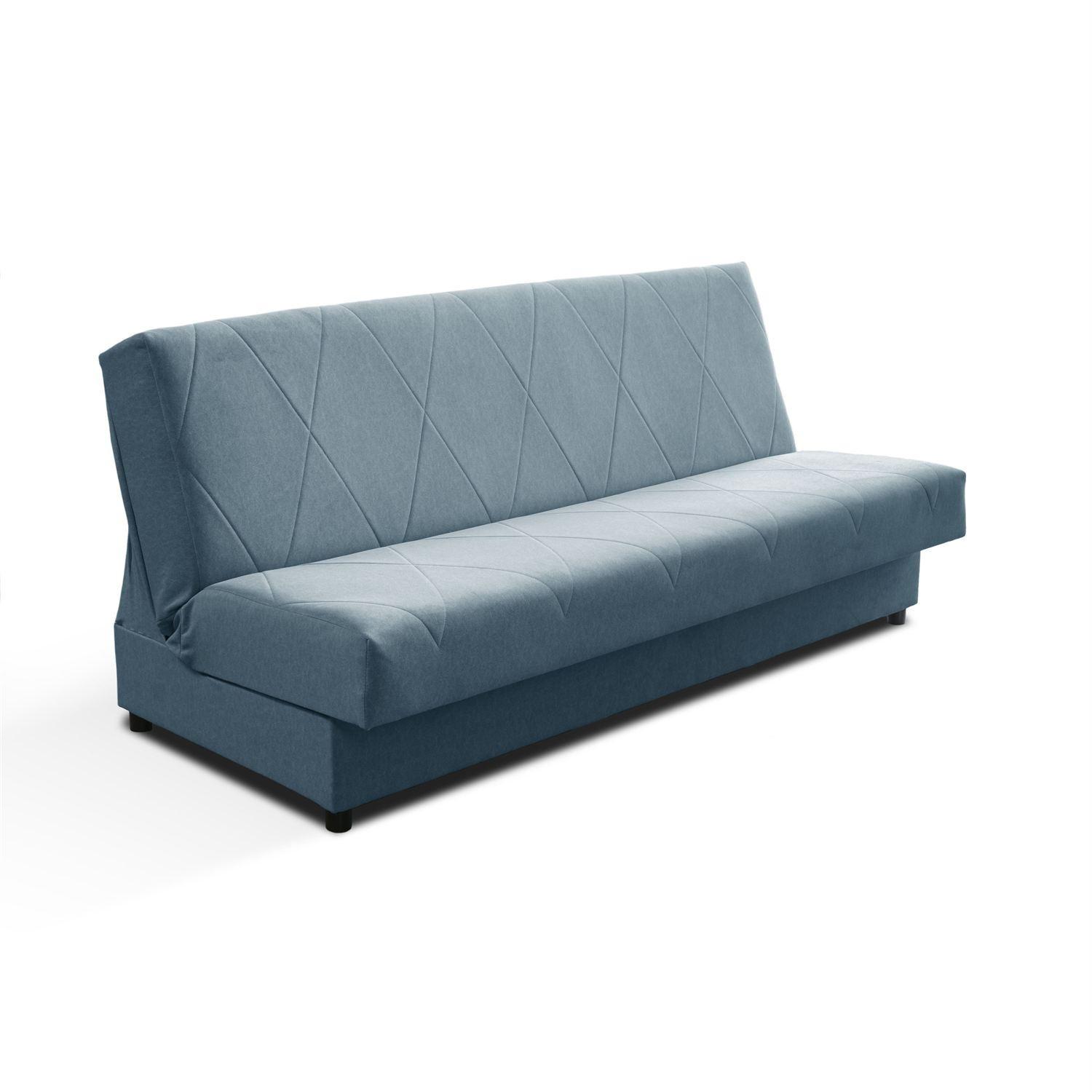 SCHLAFSOFA VERO mit Schlaffunktion Castel 74 - Blau, Textil (191/88/90cm) - Lookway