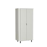 DREHTÜRENSCHRANK MODERNO 98/200/54,5 cm 2-türig Weiß - Weiß, Holzwerkstoff (98/200/54.5cm) - MASSENO