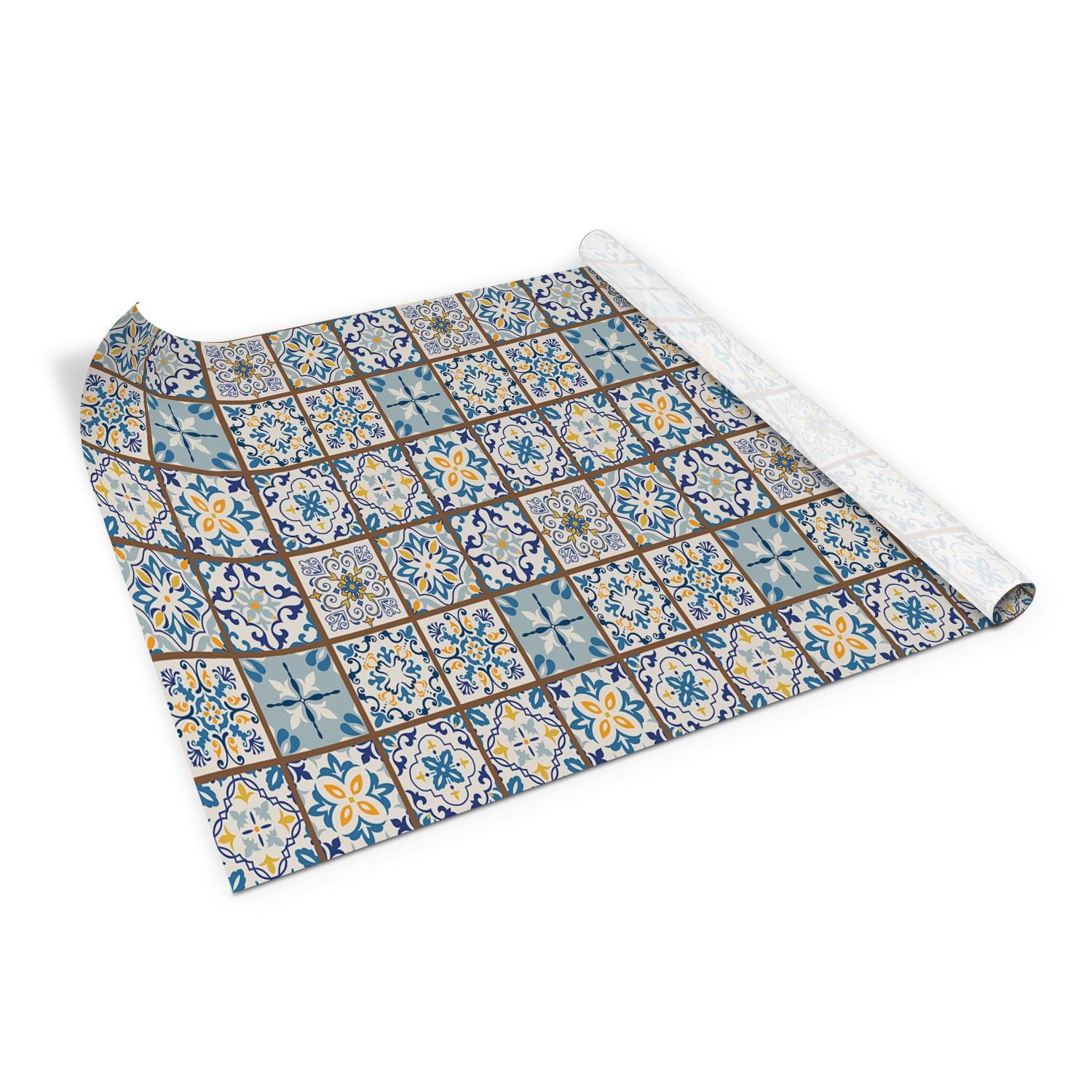 MÖBELAUFKLEBER 100x50 cm Griechisches Mosaik - Multicolor, Kunststoff (100/50/50cm) - TULUP