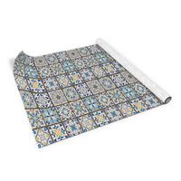MÖBELAUFKLEBER 100x50 cm Griechisches Mosaik - Multicolor, Kunststoff (100/50/50cm) - TULUP