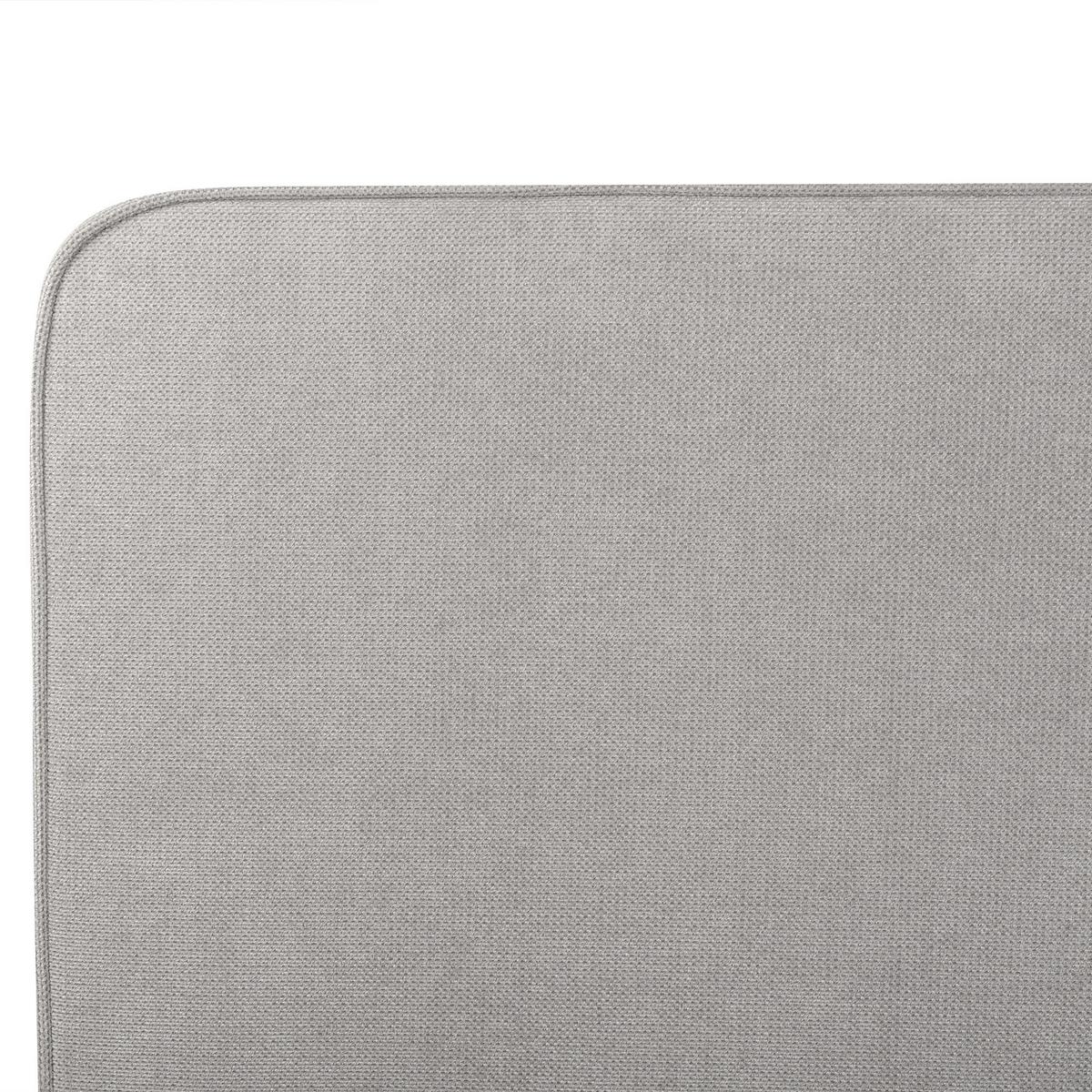 POLSTERBETT mit Lattenrost 180x200 cm Grau Valognes - Hellgrau, Textil (180/200cm) - Beliani