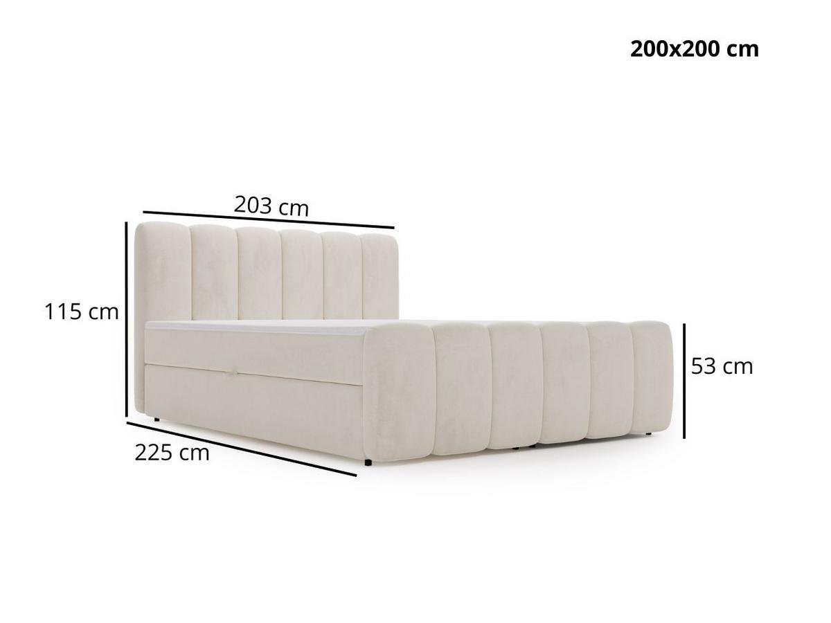 BOXBETT Cloud 200x200 Beige - Beige, Holz/Textil (200/200cm) - Graingold