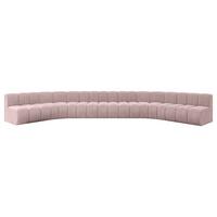 WOHNLANDSCHAFT modulares Sofa Montra-U2 - 581x174x70 cm Rosa - Rosa, Holzwerkstoff/Textil (581/70/174cm) - ALTDECOR