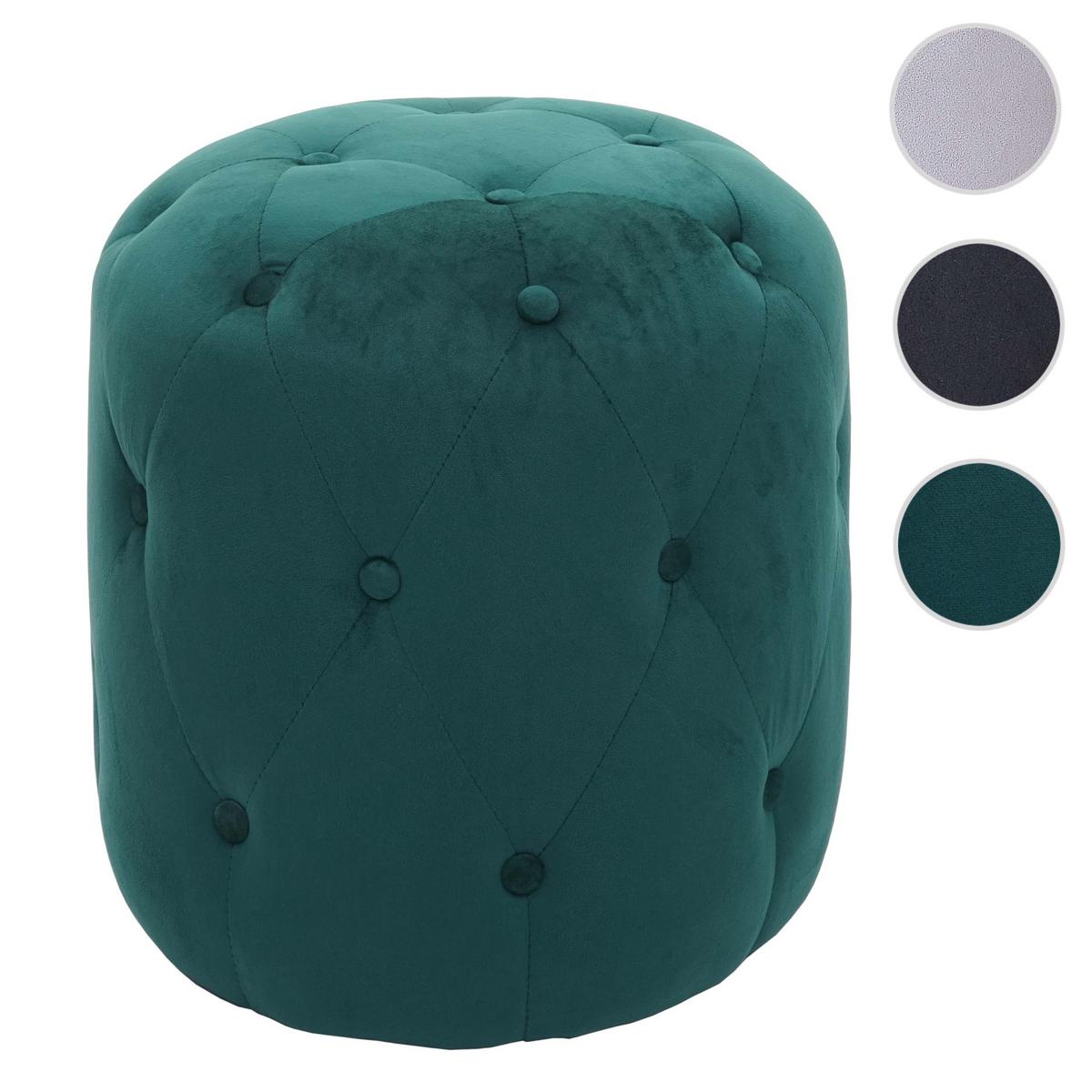 HOCKER Dunkelgrün - Dunkelgrün, Textil (39/42/39cm) - MCW