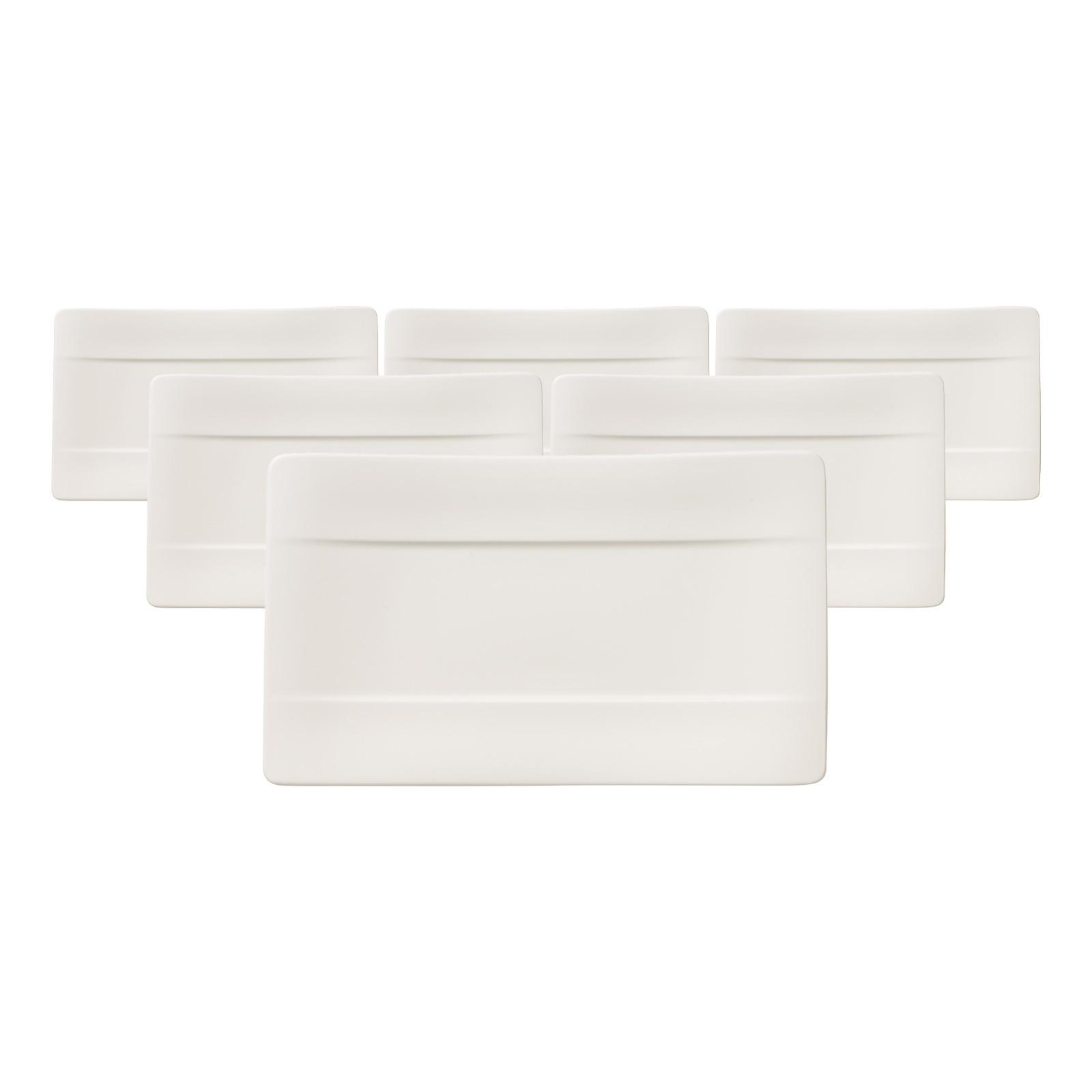 SUSHI-TELLER Modern Grace weiß 24 x 14 cm 6er Set - Weiß, Keramik (1cm) - Villeroy & Boch