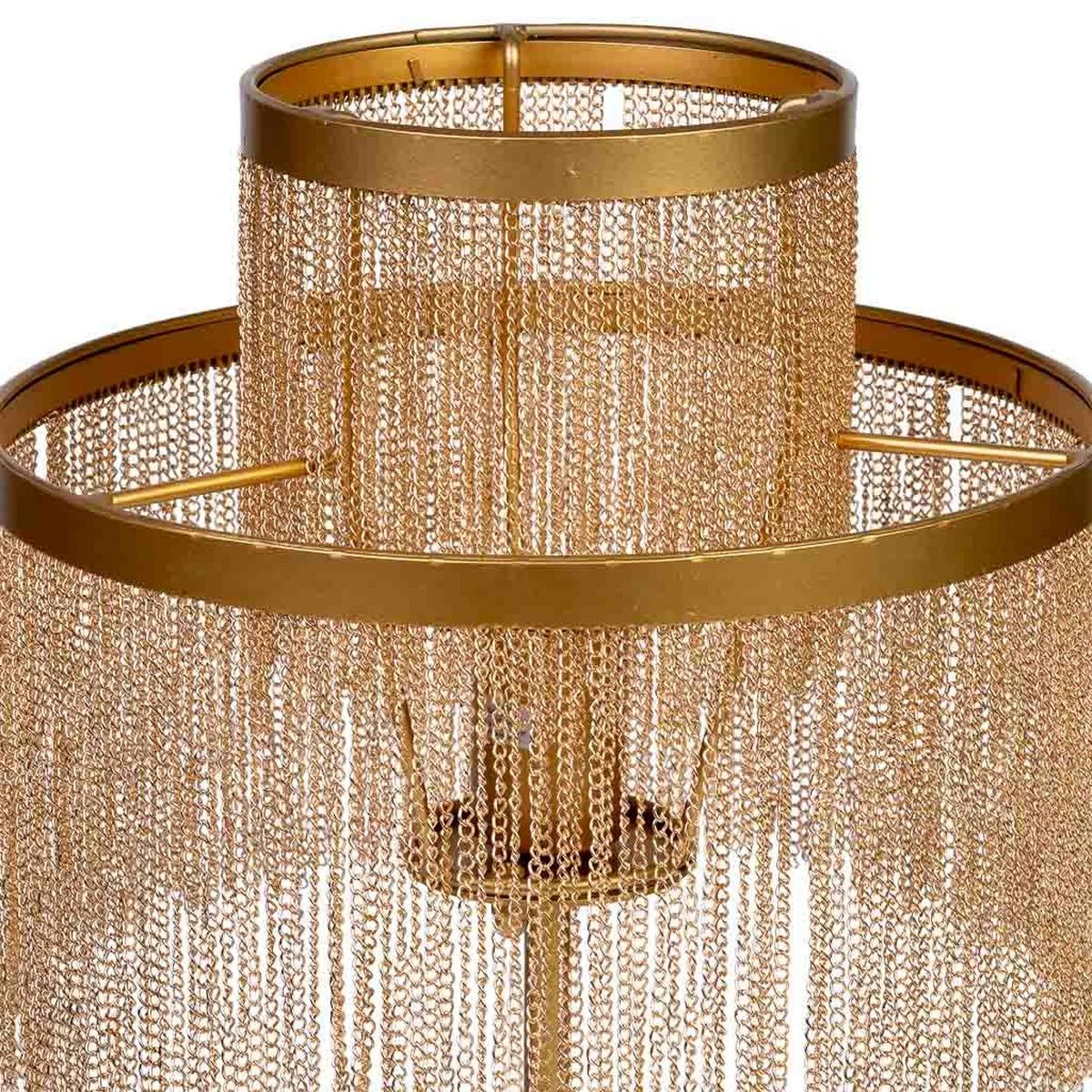 LAMPE aus Metall, golden, 30x35cm - Goldfarben, Metall (30/30/35cm) - Wanderlust