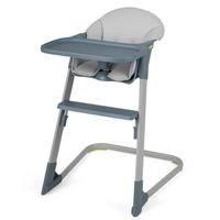 BABYHOCHSTUHL mit abnehmbarem Tablett & Sitzkissen grau - Grau, Metall (62/86/58cm) - COSTWAY