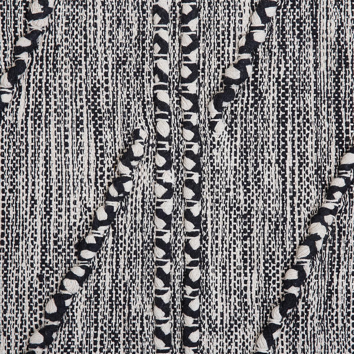 TEPPICH geflochten Termal 150/80 cm - Schwarz, Textil (80/150cm) - Beliani