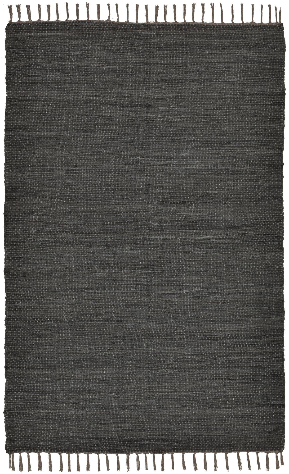 FLECKERLTEPPICH Chindi 120x180 cm - Anthrazit, Textil (120/180cm) - Rug and Roll