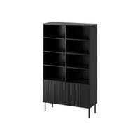 STANDREGAL Isla 100 2D - Schwarz, Holzwerkstoff/Metall (101/175/40cm) - MIRJAN24