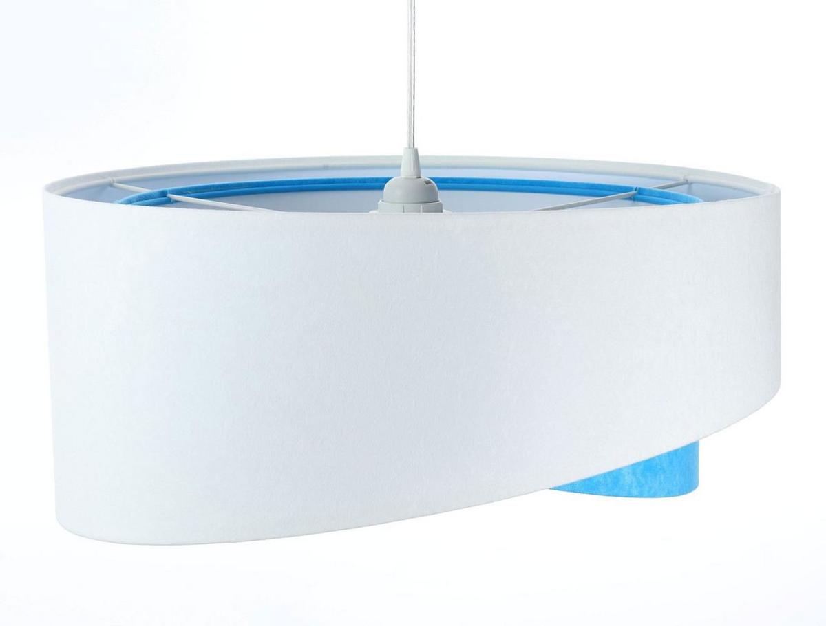 HÄNGELEUCHTE Blau 50/23 cm - Weiß, Kunststoff (50/1.3/23cm) - ONZENO