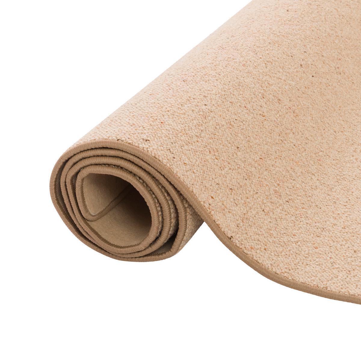 NATUR TEPPICH LÄUFER WOLLE BERBER - Cognac, Textil (100/200cm) - Snapstyle