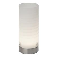 TISCHLEUCHTE Daisy Eisen/Weiß 8,5/8,5/20 cm - Multicolor, Glas (8.5/8.5/20cm) - Brilliant