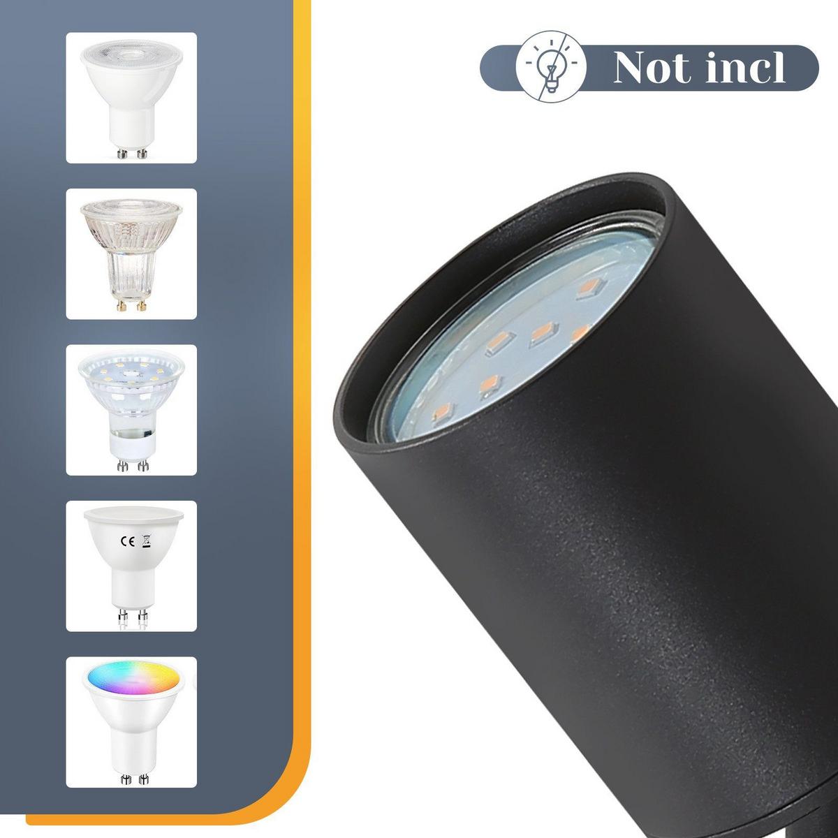 DECKENSTRAHLER Eiszapfen 6-flammig 40/20/14 cm - Schwarz, Metall (40/20/14cm) - Nettlife