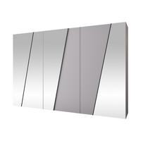 DREHTÜRENSCHRANK Zen 4L 300 cm - Schwarz/Weiß, Holzwerkstoff/Kunststoff (300/202/50cm) - MIRJAN24