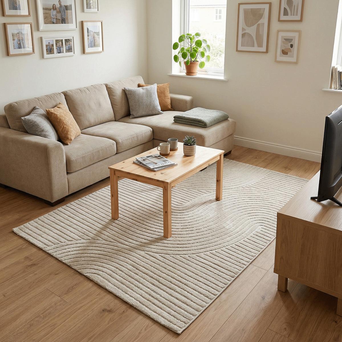 IN & OUTDOOR TEPPICH FLACHGEWEBE CLASSY - Creme, Textil (80/150cm) - Pergamon
