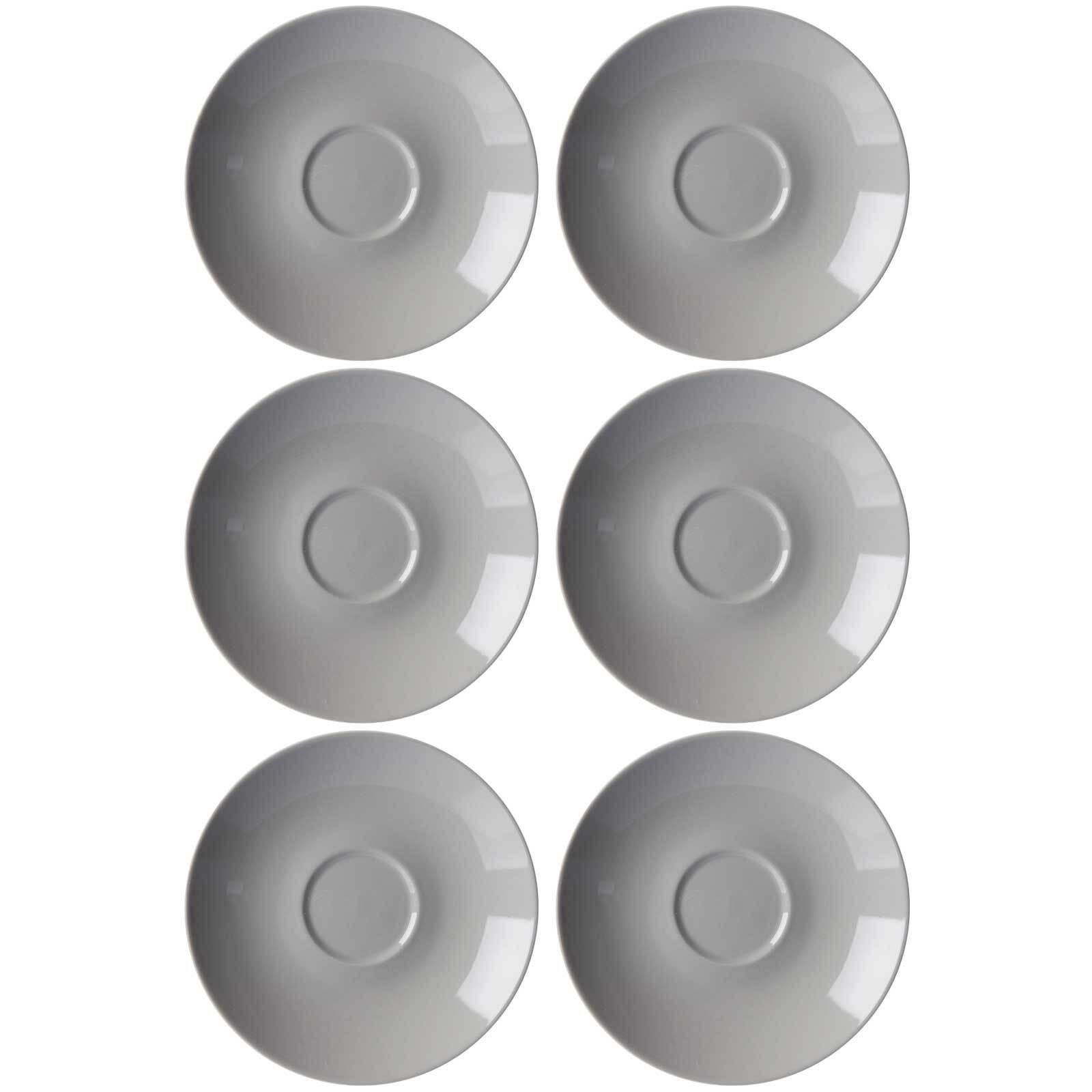 ESPRESSOUNTERTASSEN Doppio Grau ø 12 cm 6er Set - Grau, Keramik (12cm) - Ritzenhoff Breker