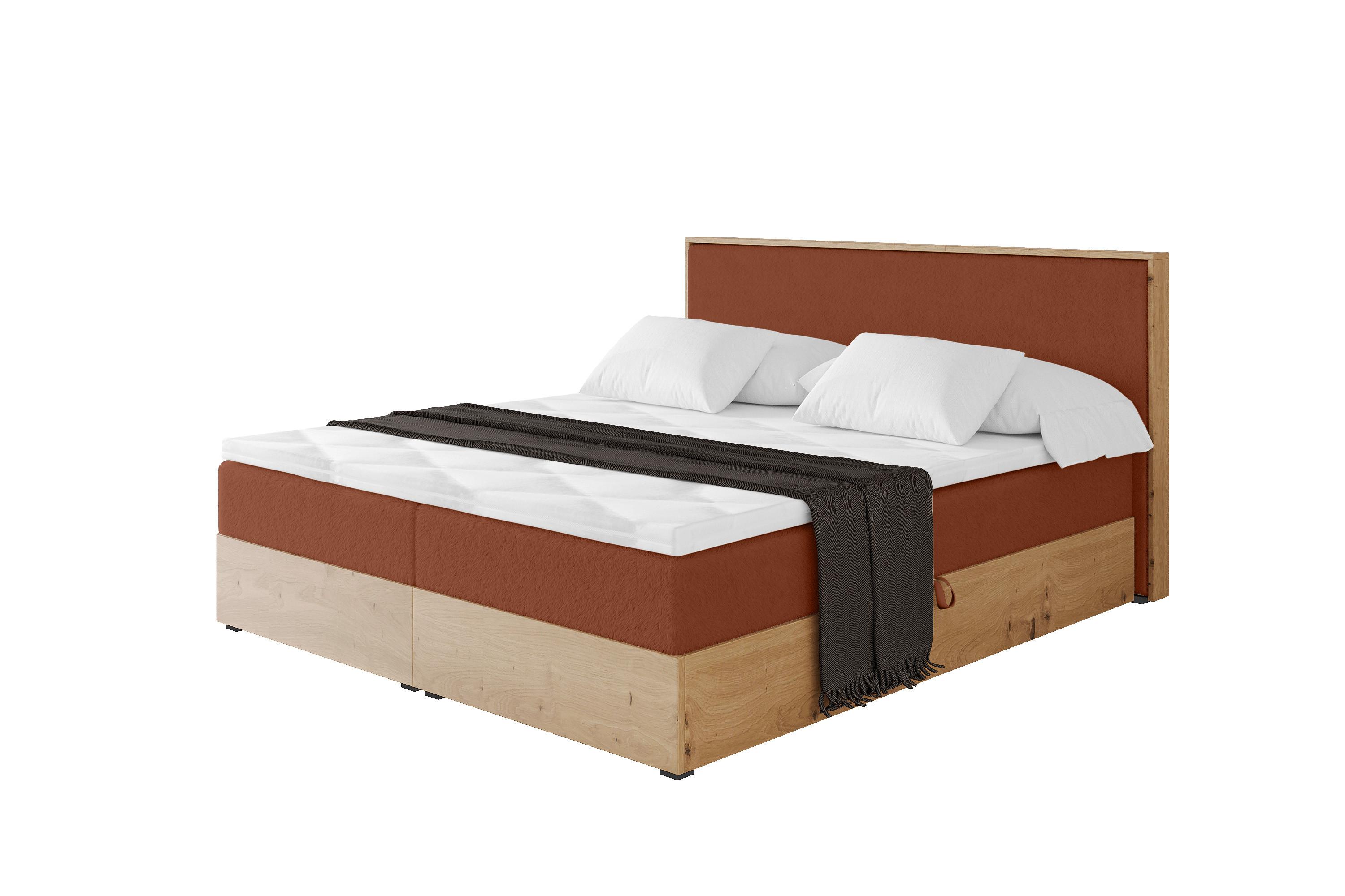 BOXBETT LOLLI9 - 180x200 - H3 Rot - Rot, Holzwerkstoff (180/200cm) - ALTDECOR