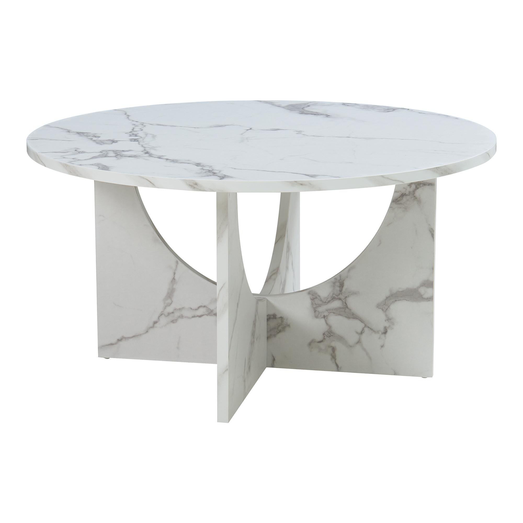 COUCHTISCH Rindal 80/42 cm - Weiß, Holzwerkstoff (80/80/41.5cm) - [en.casa]