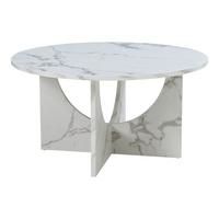 COUCHTISCH Rindal 80/42 cm - Weiß, Holzwerkstoff (80/80/41.5cm) - [en.casa]