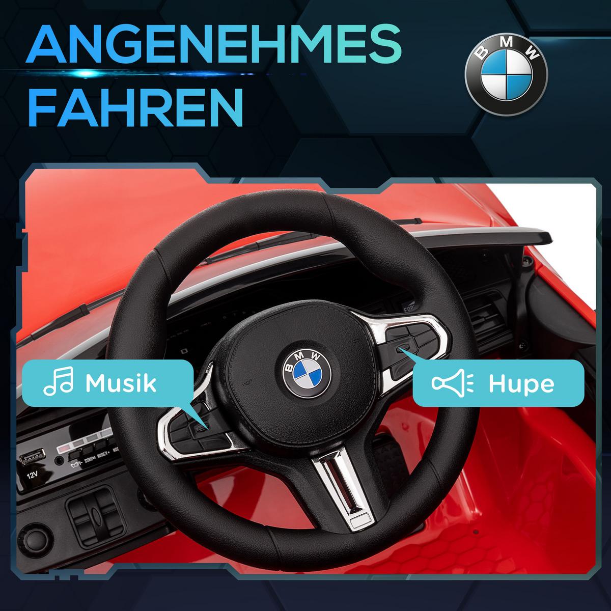 KINDER Elektroauto 12V Kinderfahrzeug mit 2,4G-Fernbedienung, 3-5 km/h, Rot - Rot, Metall (108/69.5/51cm) - AIYAPLAY