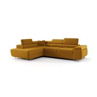 ECKSOFA Monaro Mit Schlaffunktion - Gelb, Holzwerkstoff/Textil (202/275cm) - Fun Möbel