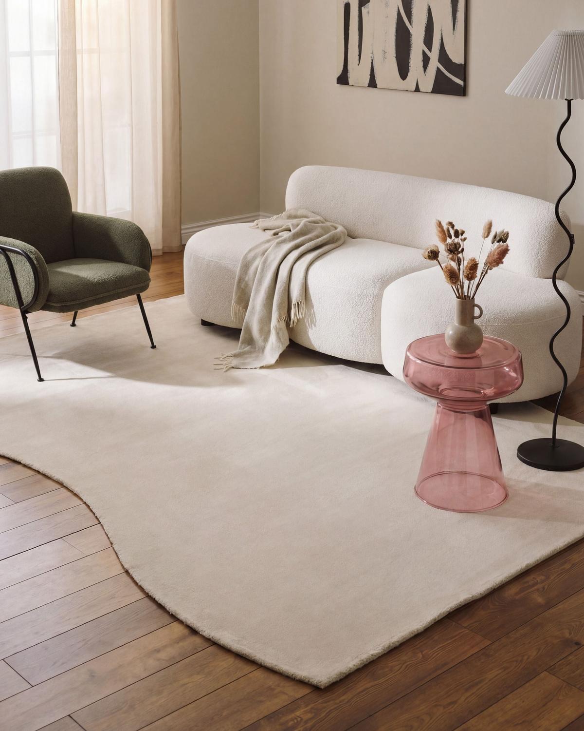 TEPPICH Hellbeige 160/230 cm Tangra - Beige, Kunststoff (160/230cm) - Beliani
