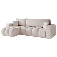 ECKSOFA Anabel Mit Schlaffunktion - Hellgrau, Holzwerkstoff/Textil (248/145cm) - Fun Möbel