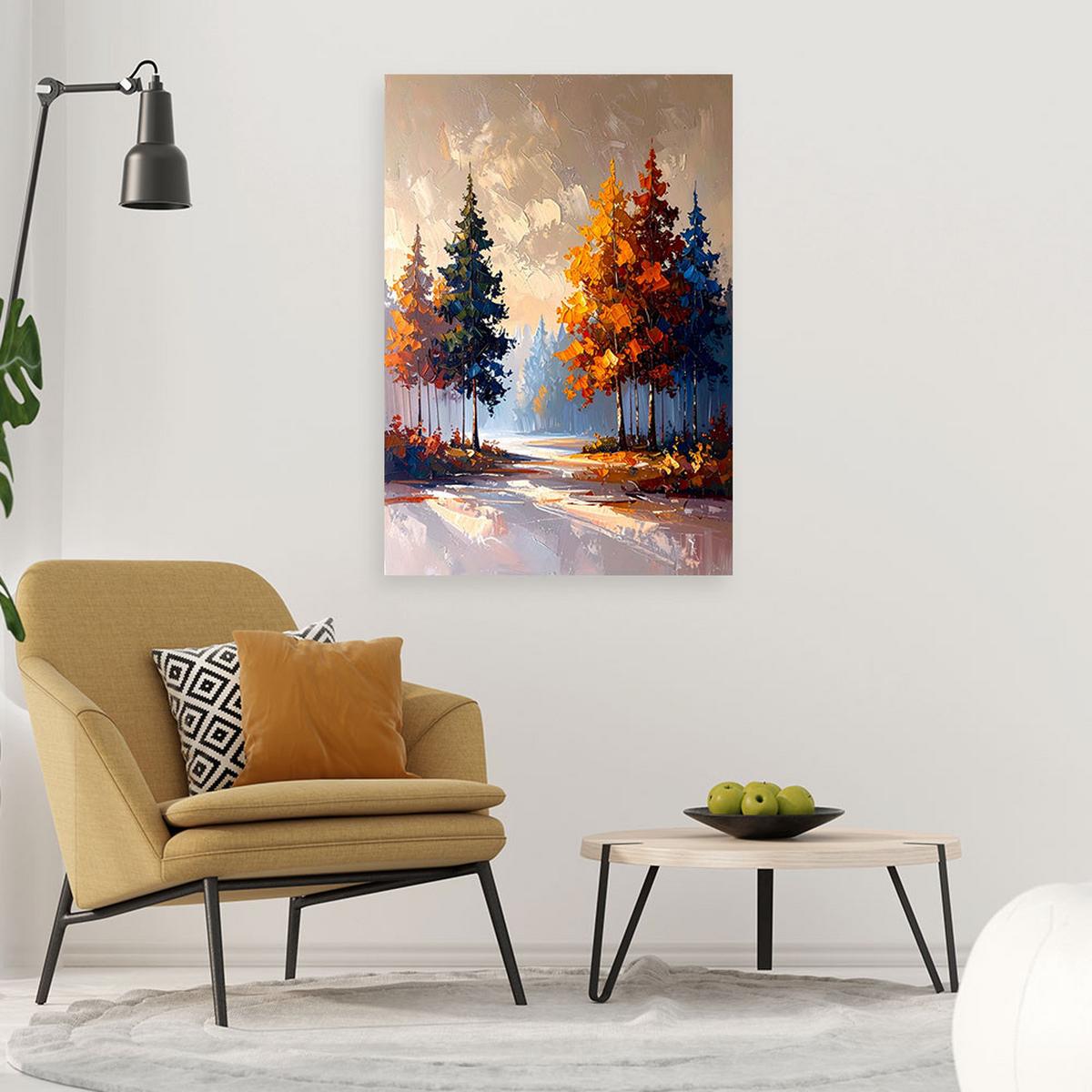 LEINWANDBILD Landschaften 70x100cm - Grau, Textil (70/100cm) - Feeby