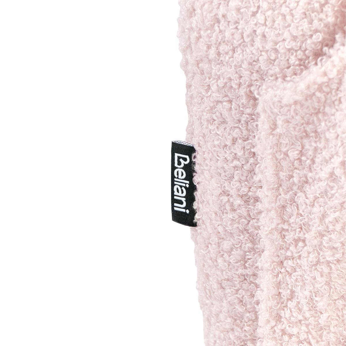 KINDERSCHAUKELSTUHL Bouclé Pastellrosa Norby - Pink, Textil (54/71/70cm) - Beliani