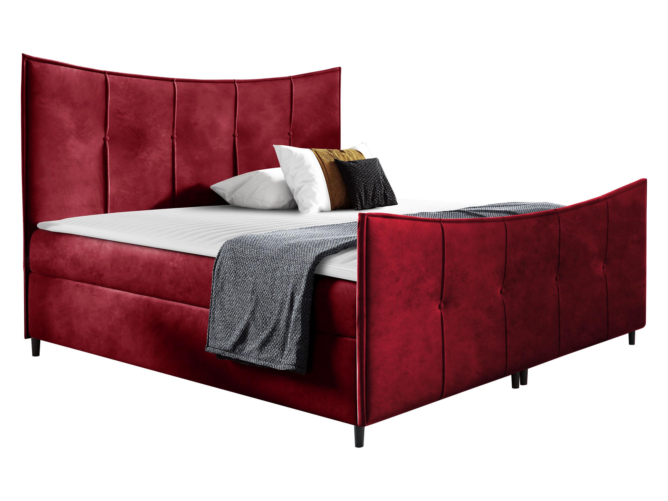 BOXBETT Bergamo Lux - H3 - Rot, Holz (180/200cm) - MIRJAN24