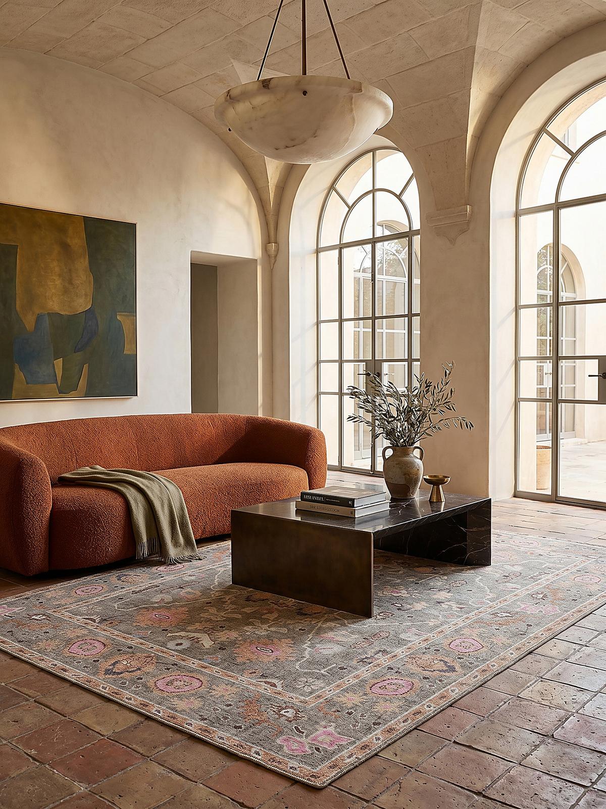 TEPPICH Waschbar HURST, orientalisch, Rosa-Bunt, 152 x 230 cm - Rosa, Textil (230/152cm) - KADIMA DESIGN