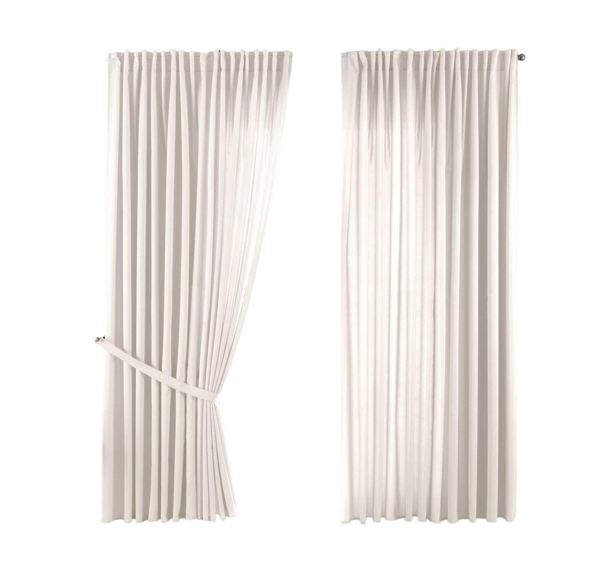 SCHLAUFENGARDINE 2ER SET »Jena« HxB 250x300 cm Creme - Creme, Textil (300/250cm) - Gardinenbox