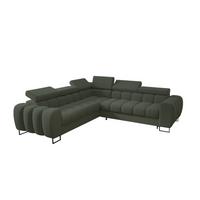ECKSOFA Bastien Mit Schlaffunktion - Grün, Holzwerkstoff/Textil (260/260cm) - Fun Möbel