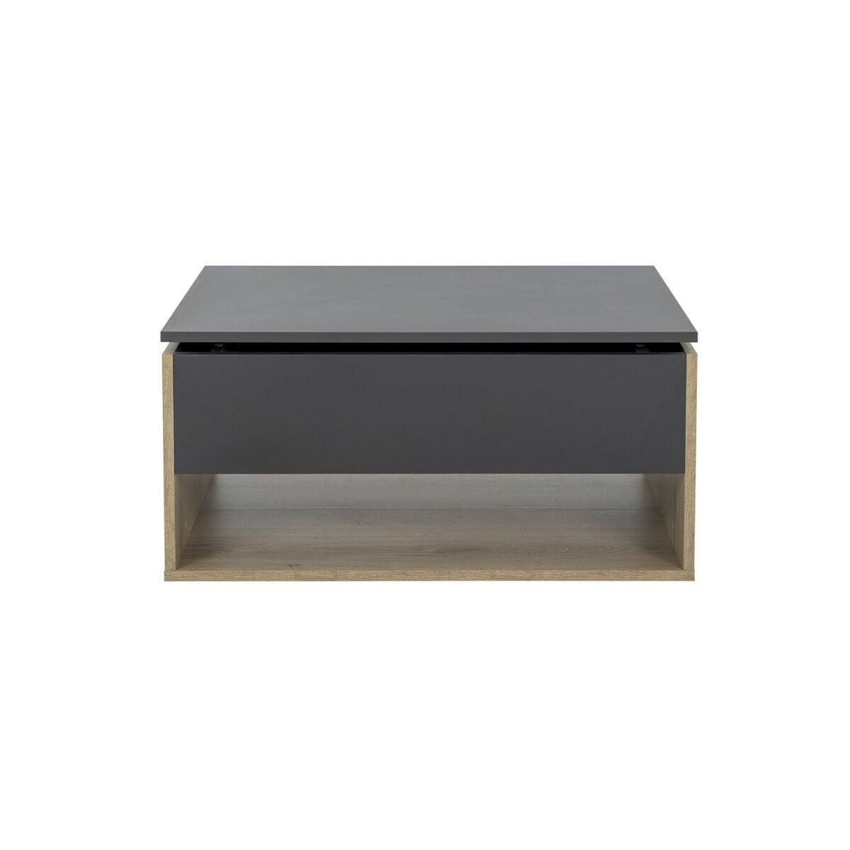 COUCHTISCH H44 cm - URBAN - Eschefarben, Holzwerkstoff (98/60/44cm) - Calicosy