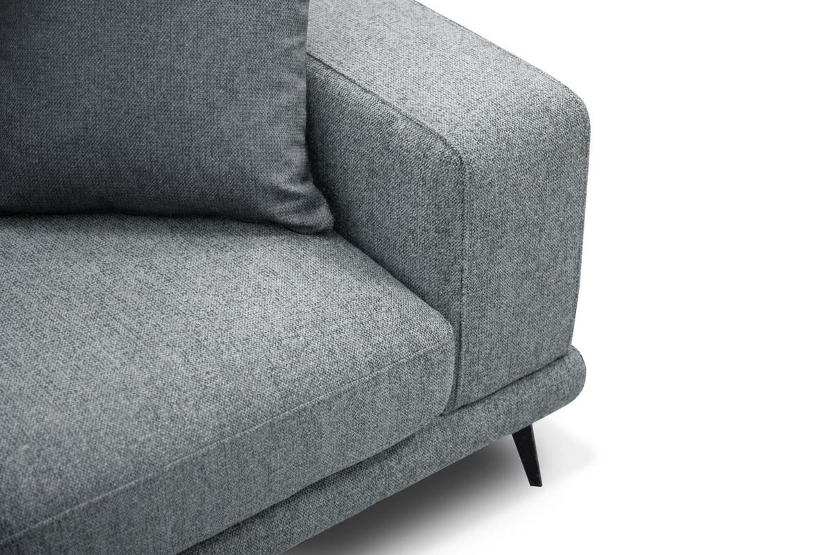 ECKSOFA MEDIOLANE 5-Sitzer, silberfarben - Silberfarben, Holzwerkstoff/Textil (158/282cm) - Wozimo