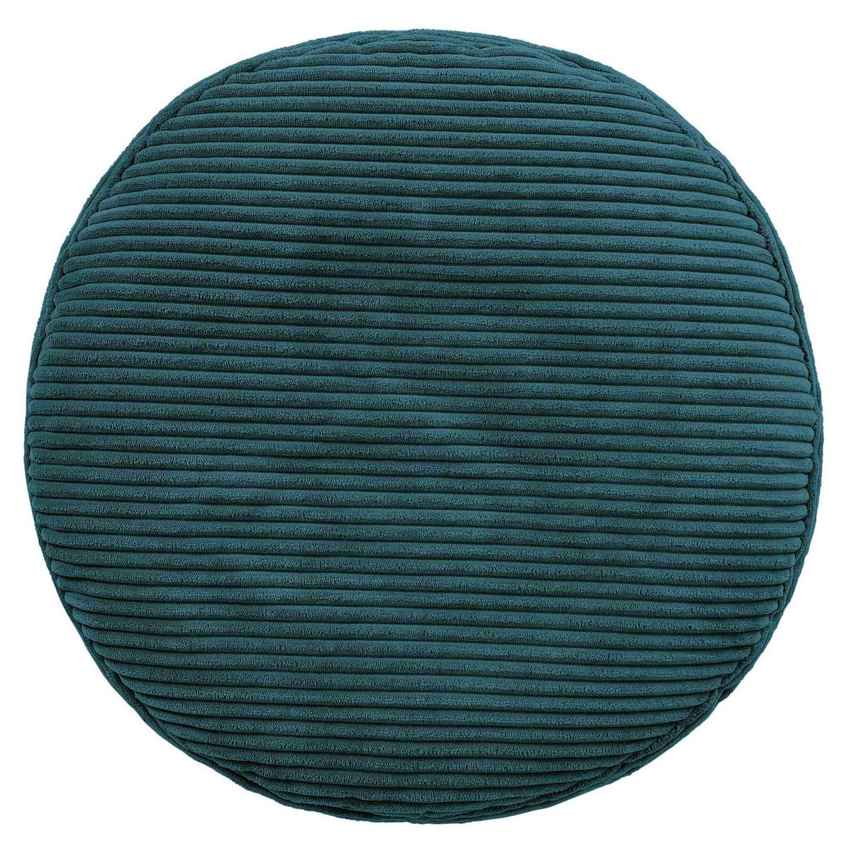 SITZPOUF Rund Milano - Grün, Textil (55/35/55cm) - icon