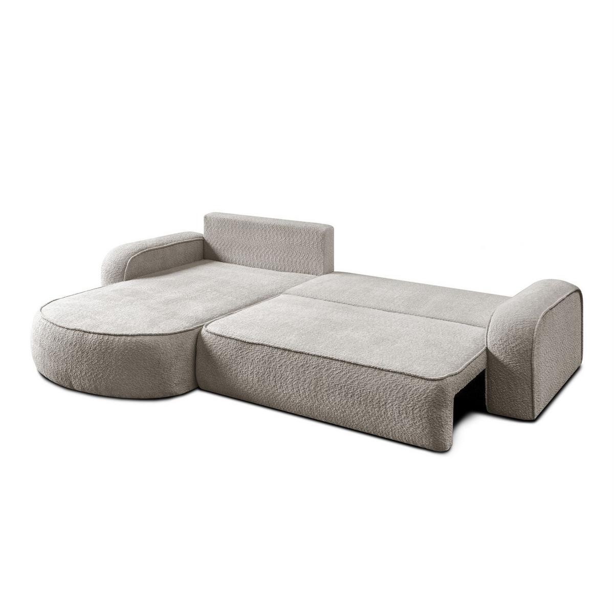 ECKCOUCH VENUS II mit Bettkasten, Coral 50 - Beige, Textil (275/178cm) - Lookway