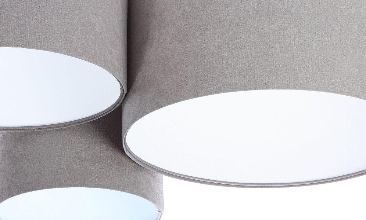 LAMPENSCHIRM Grau 75/34 cm - Weiß, Kunststoff (75/75/34cm) - KUNSTLOFT