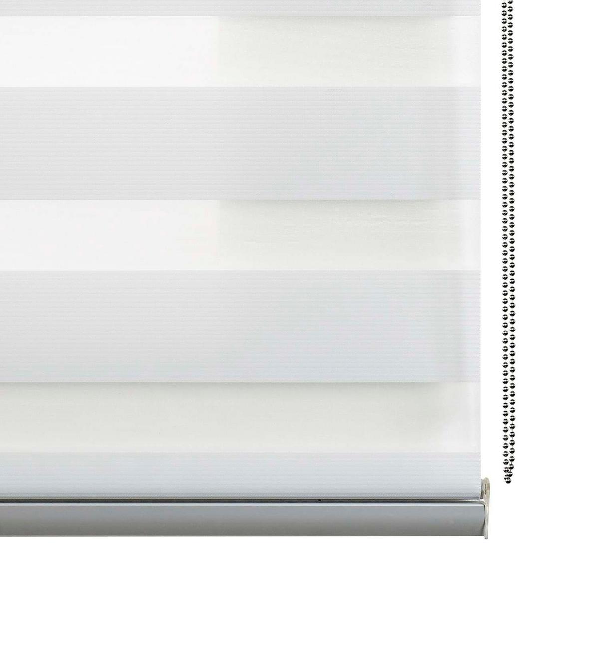DOPPELROLLO Weiß 120x250 cm - Weiß, Kunststoff (120/250cm) - STORESDECO