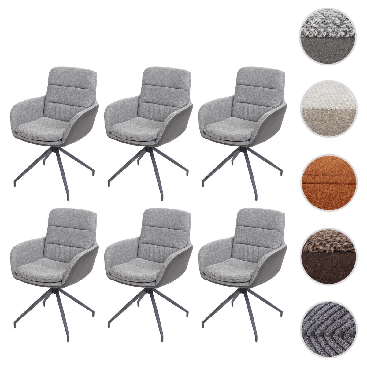 ESSZIMMERSTUHL Grau, Grau - Dunkelgrau/Grau, Textil (60/89/54cm) - MCW