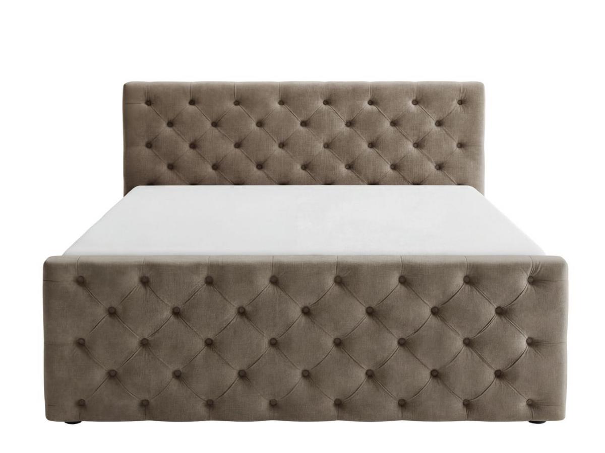 BOXBETT Montego 160x200 Braun - Braun, Holz/Textil (160/200cm) - Graingold