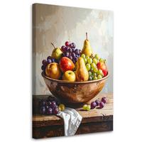 LEINWANDBILD Essen & Trinken 70x100cm - Multicolor, Textil (70/100cm) - Feeby