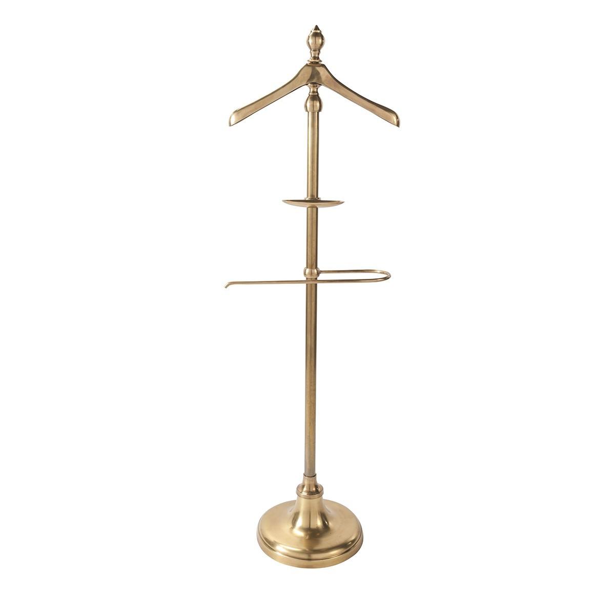 MESSINGGOLDENER Kammerdiener - 45/18/139 cm - Goldfarben, Metall (27/139/27cm) - Signature