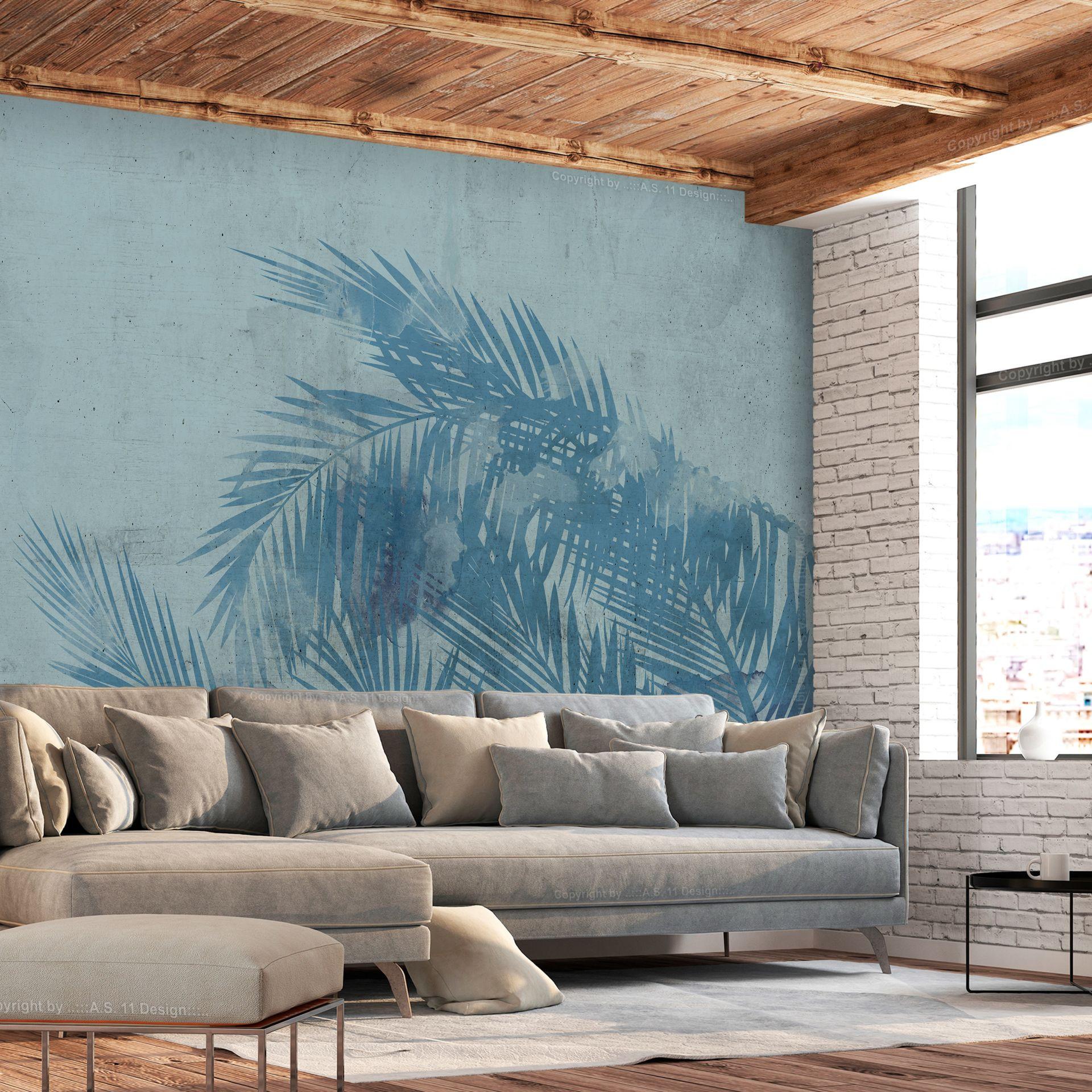SELBSTKLEBENDE FOTOTAPETE Blau 98/70 cm - Blau, Kunststoff/Textil (98/1cm) - KUNSTLOFT